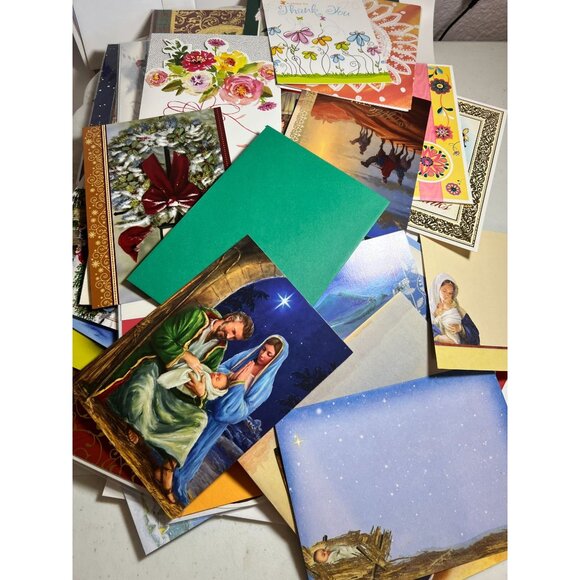 Christmas Cards Misc Greeting Cards 1.5pounds Birthday Thinking of You Envelopes - Picture 1 of 3